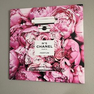 Canvas art pink peonies